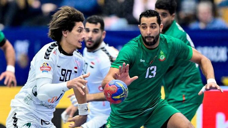 من مباراة المغرب ومصر في كأس العالم لكرة اليد 2023 منتخب المغرب في كأس العالم لكرة اليد 2023