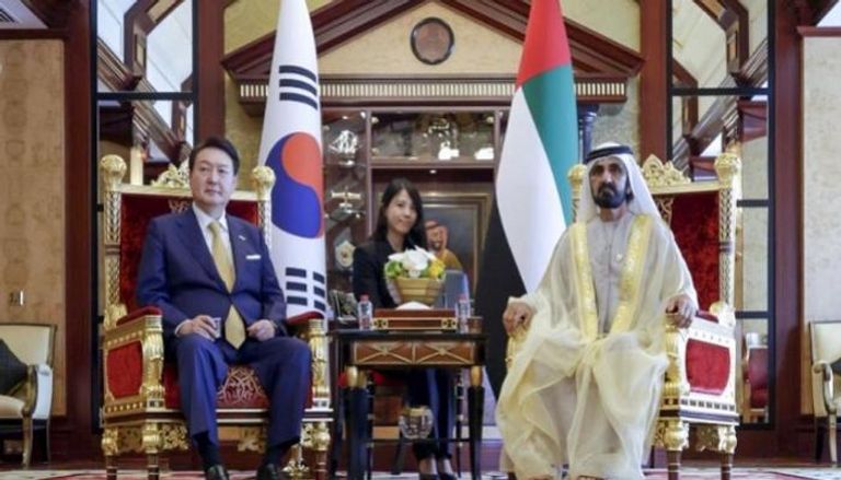 محمد بن راشد يلتقي رئيس كوريا الجنوبية
