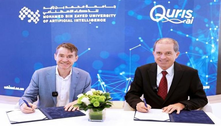 توقيع اتفاقية بين "كيورس إيه آي" للذكاء الاصطناعي وجامعة محمد بن زايد 