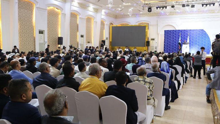 جانب من مؤتمر الصحفيين الجنوبيين