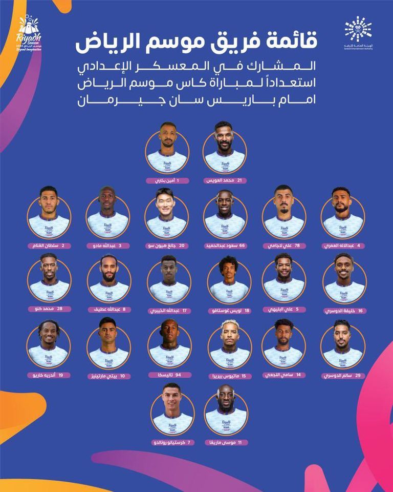 جالاردو ورونالدو في معسكر النصر والهلال