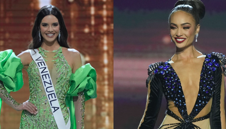 ملكة جمال الكون ووصيفتها الفنزويلية