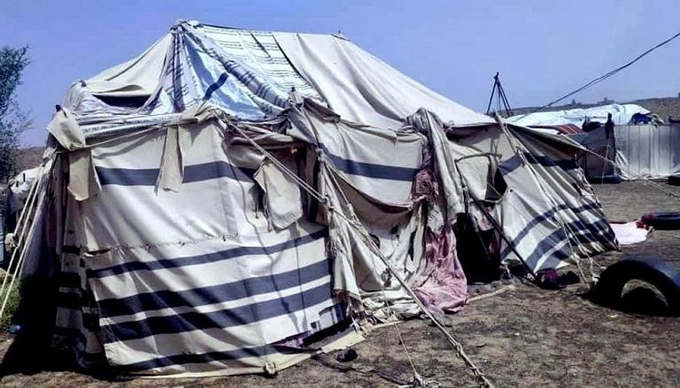 أسرة نازحة في اليمن- أرشيفية