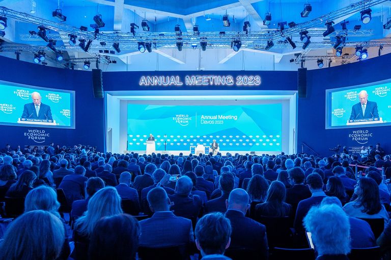 جانب من مؤتمر الاقتصاد العالمي - دافوس جانب من المنتدى الاقتصادي العالمي
