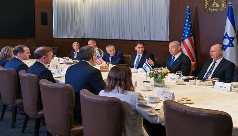 بنيامين نتنياهو خلال لقاء جيك سوليفان