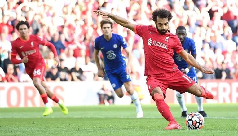 محمد صلاح نجم ليفربول ضد تشيلسي
