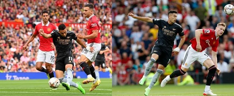 أرسنال ومانشستر يونايتد مانشستر يونايتد وأرسنال في الدور الأول