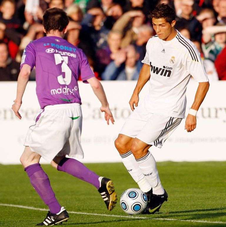 كريستيانو رونالدو مع ريال مدريد كريستيانو رونالدو لاعب النصر السعودي الجديد
