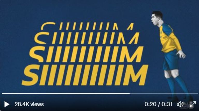 فيديو النصر كريستيانو رونالدو بقميص النصر