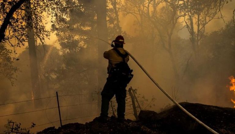حريق في غابة بالولايات المتحدة - رويترز
