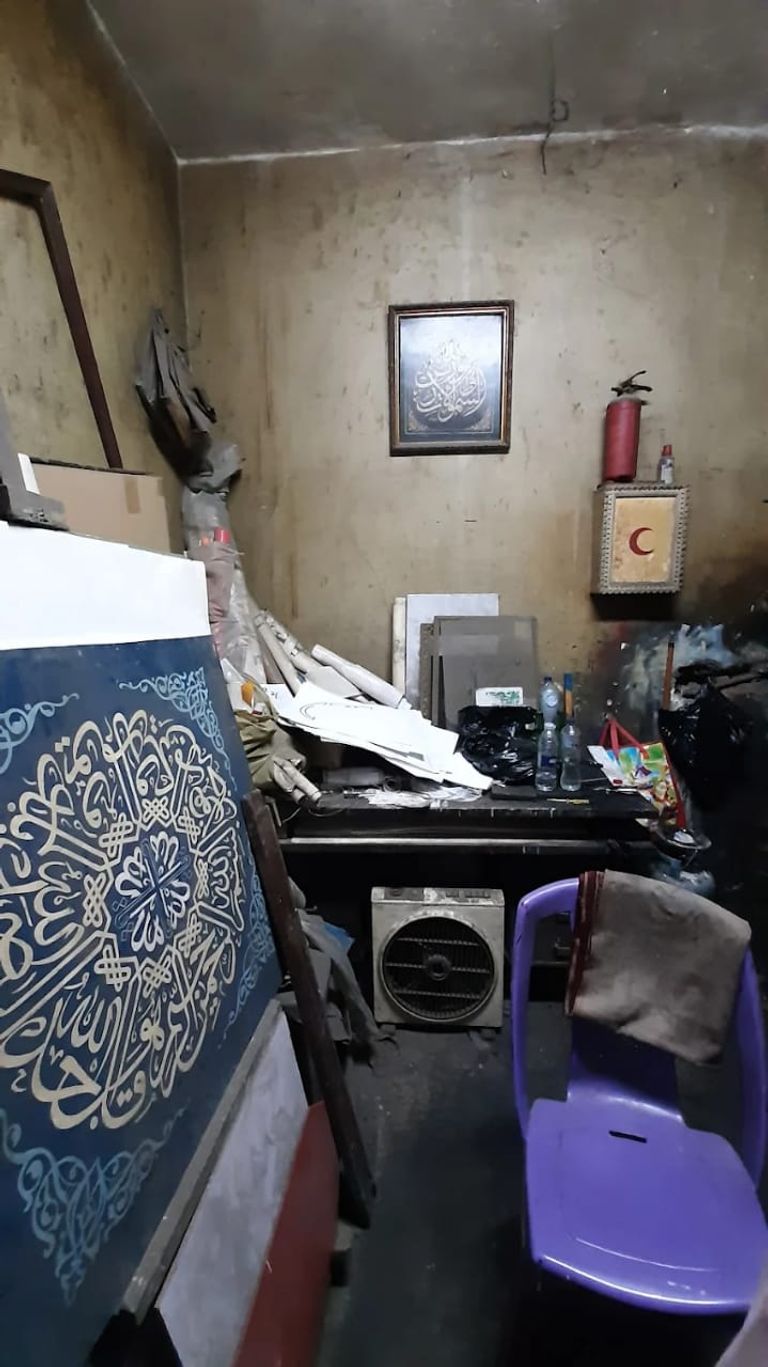 الخطاط المصري مصطفى القاضي