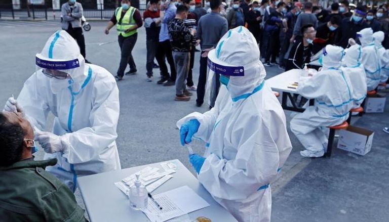 فحوصات كورونا في الصين- أرشيفية