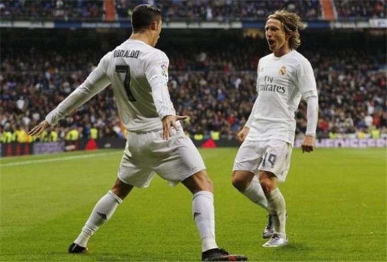 مودريتش ورونالدو كريستيانو رونالدو