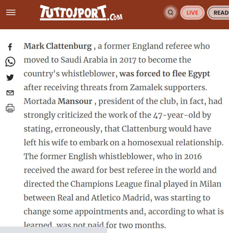 مرتضى منصور رئيس الزمالك وكلاتنبرج