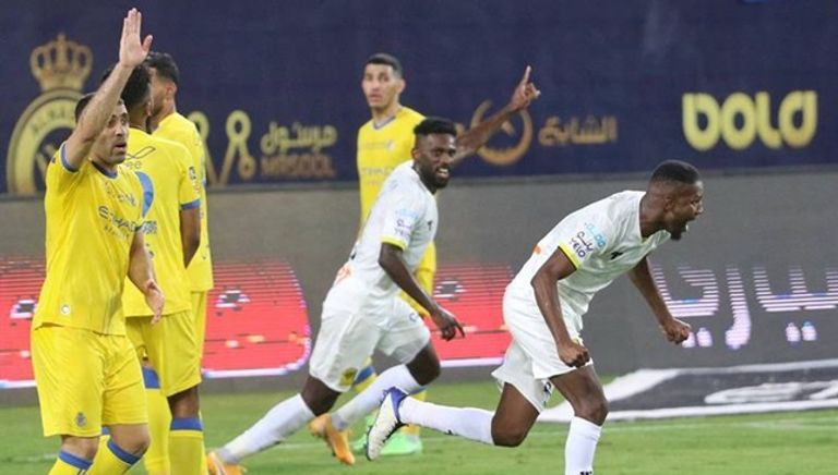 عبدالرزاق حمدالله بقميص النصر ضد الاتحاد كريستيانو رونالدو بقميص النصر السعودي