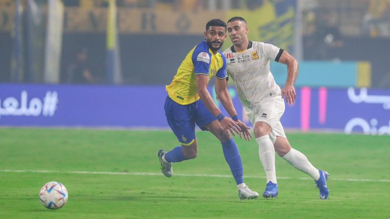 عبدالرزاق حمدالله بقميص الاتحاد ضد النصر كريستيانو رونالدو بقميص النصر السعودي