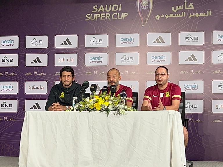 مؤتمر الاتحاد لمباراة النصر أحمد حجازي لاعب الاتحاد السعودي
