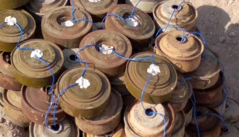 ألغام زرعتها مليشيات الحوثي - أرشيفية