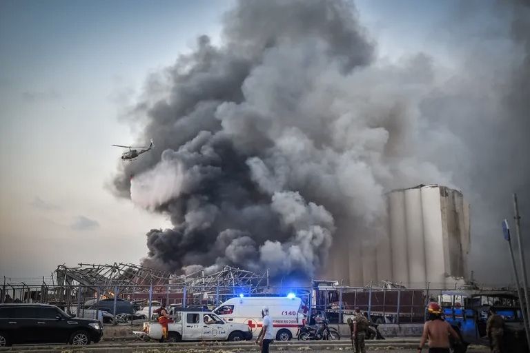 مجموعة صور لانفجار مرفأ بيروت - أ.ف.ب