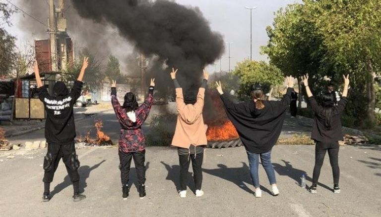 جانب من الاحتجاجات التي تشهدها إيران- أرشيفية