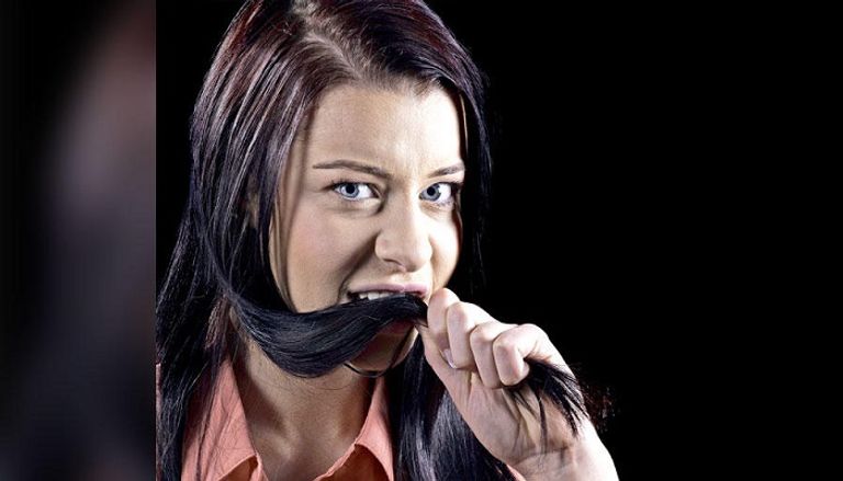 كتلة الشعر المستخرجة من معدة الفتاة