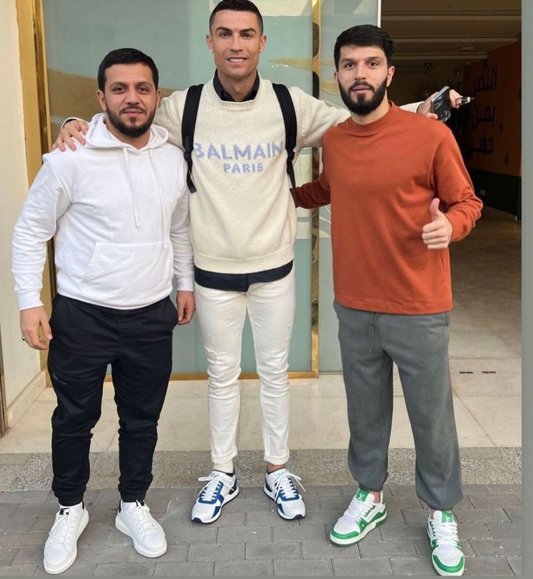 رونالدو كريستيانو رونالدو من مباراة النصر والاتحاد