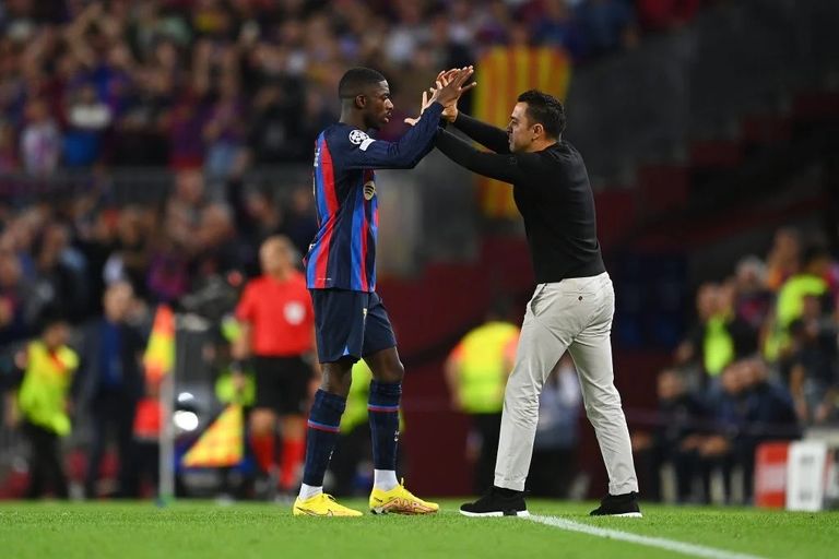 تشافي وديمبلي  تشافي هيرنانديز