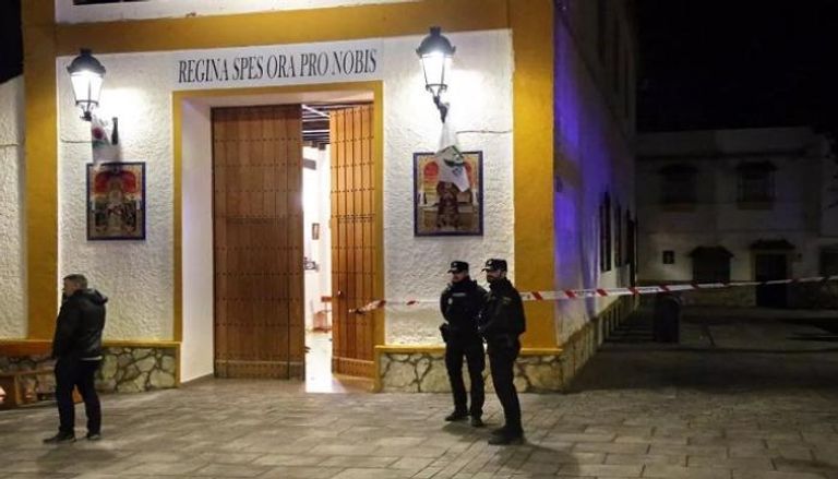 إحدى الكنائس التي تعرضت لهجوم إرهابي في إسبانيا