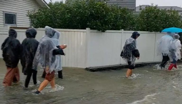 آثار الأمطار في نيوزيلندا