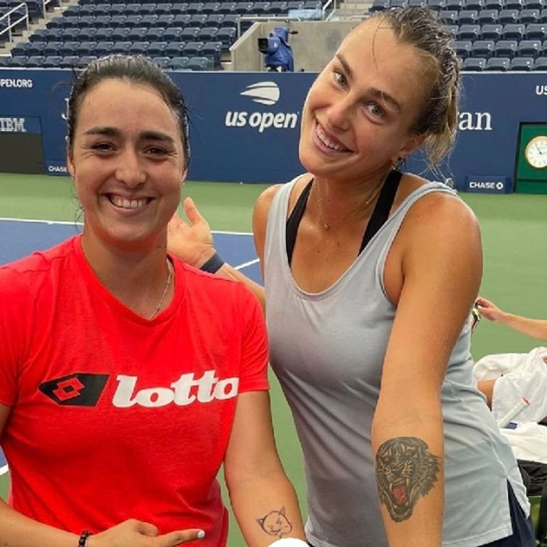 وشم سبالينكا الشهير أرينا سبالينكا