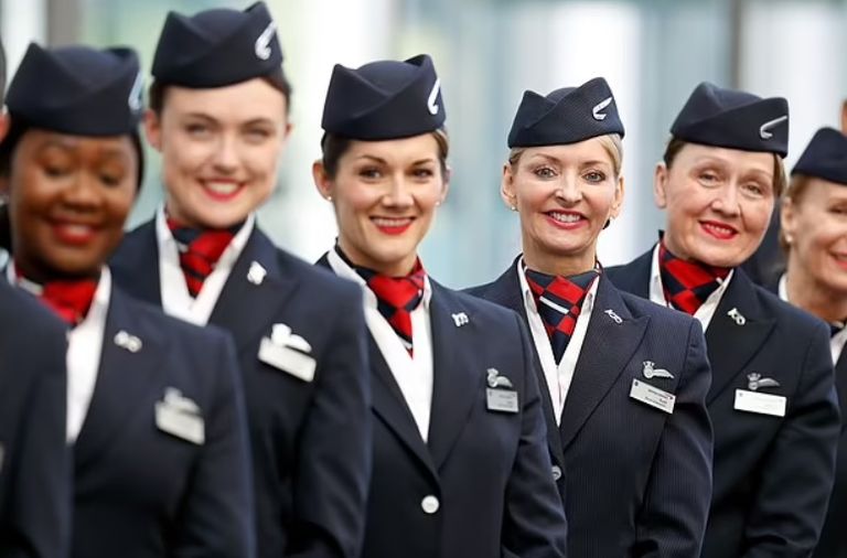 مضيفات خطوط الطيران البريطانية في ستينيات القرن الماضي