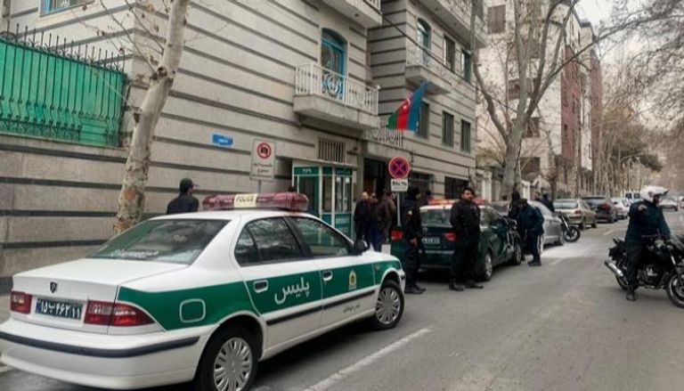 انتشار أمني في محيط السفارة الأربيجانية بطهران