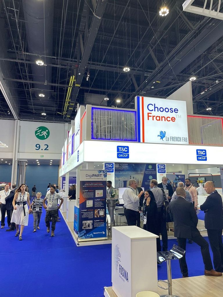 39 شركة فرنسية تعرض حلولها المبتكرة منخفضة الكربون خلال أديبك 2023- وام جناح فرنسا في أديبك 2023- وام