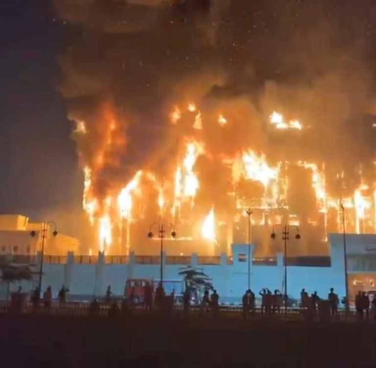 مديرية أمن الإسماعيلية بعد الحريق