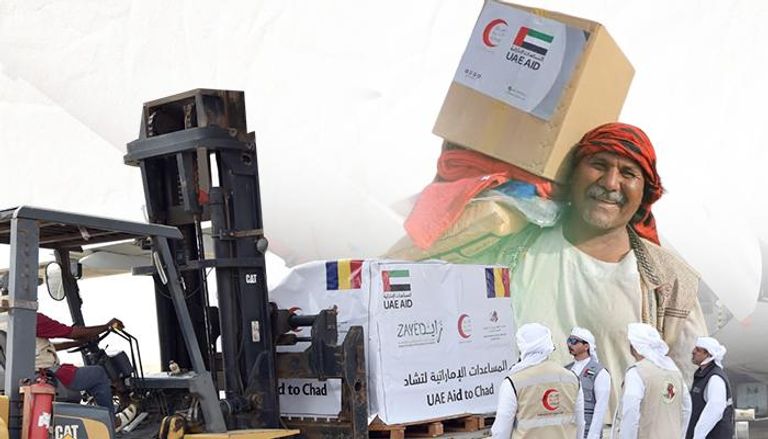 مساعدات إماراتية للنازحين السودانيين والمجتمع المحلي في تشاد