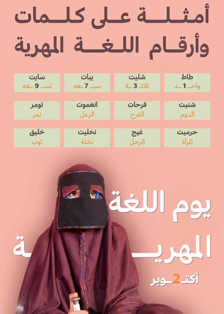 جانب من الاحتفال بيوم اللغة المهرية