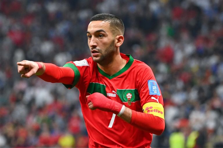 حكيم زياش نجم منتخب المغرب منتخب المغرب