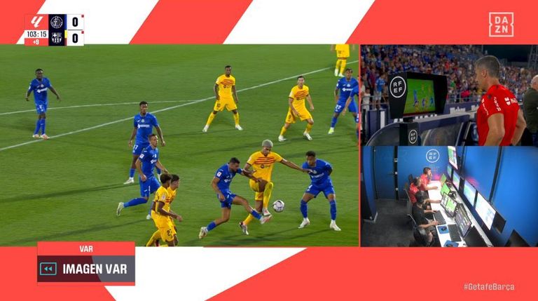 خيتافي وبرشلونة من مباراة غرناطة وبرشلونة