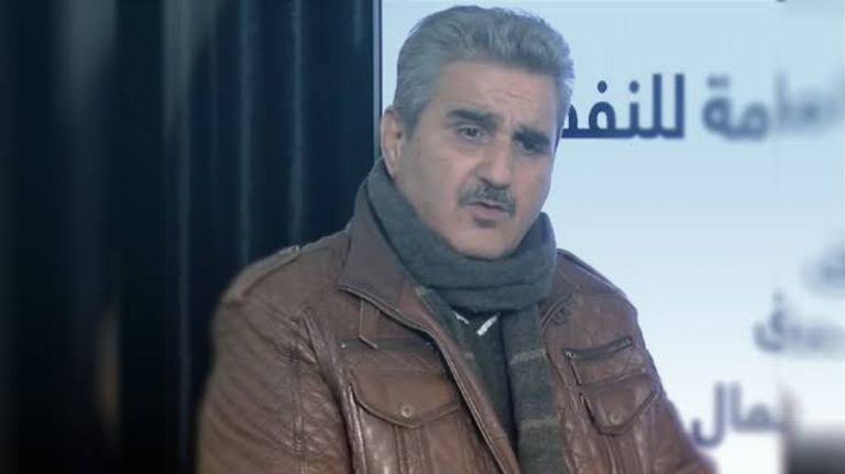 جانب من الوقفة الاحتجاجية للنقابة العامة للنفط