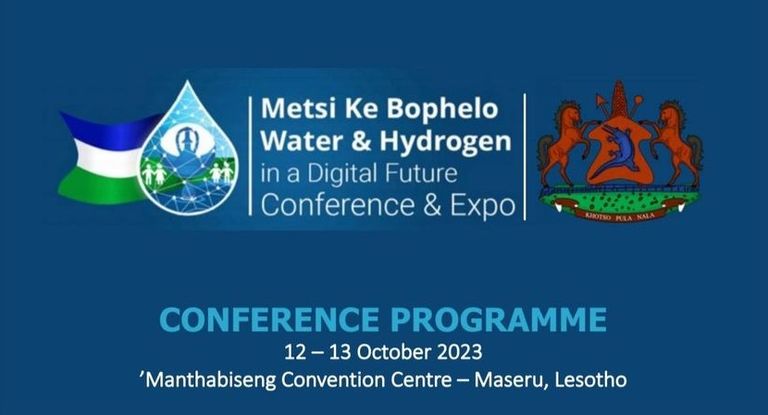 رئيس وزراء ليسوتو أثناء الإعلان عن عقد مؤتمر الماء والهيدروجين