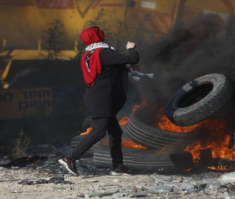 جانب من المظاهرات في الضفة الغربية