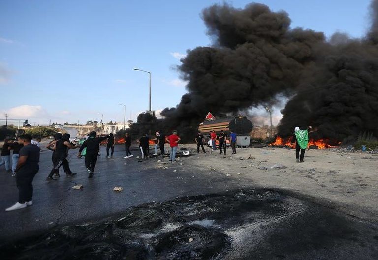 جانب من المظاهرات في الضفة الغربية