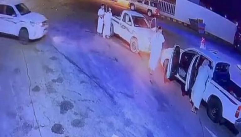 لقطة من فيديو مشاجرة الخرج في السعودية
