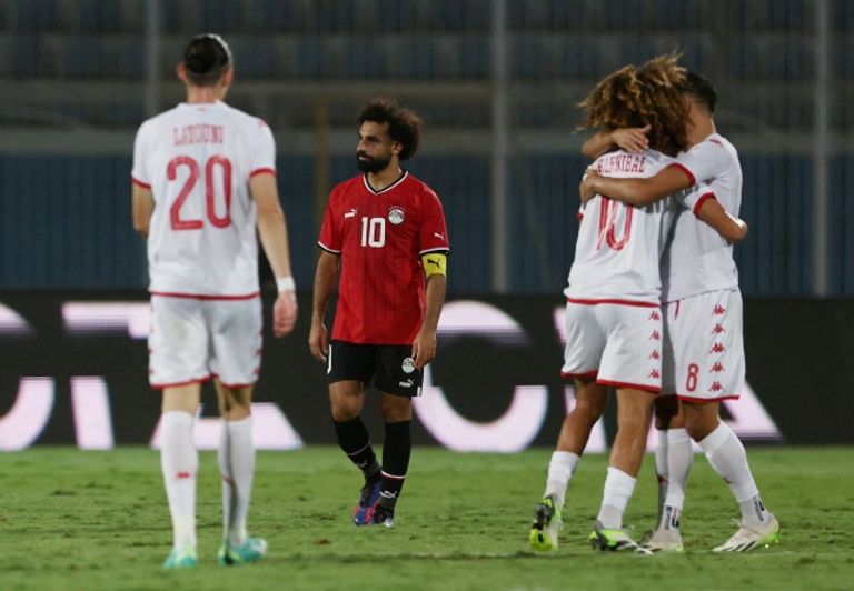 محمد صلاح ضد تونس محمد صلاح نجم منتخب مصر ضد تونس