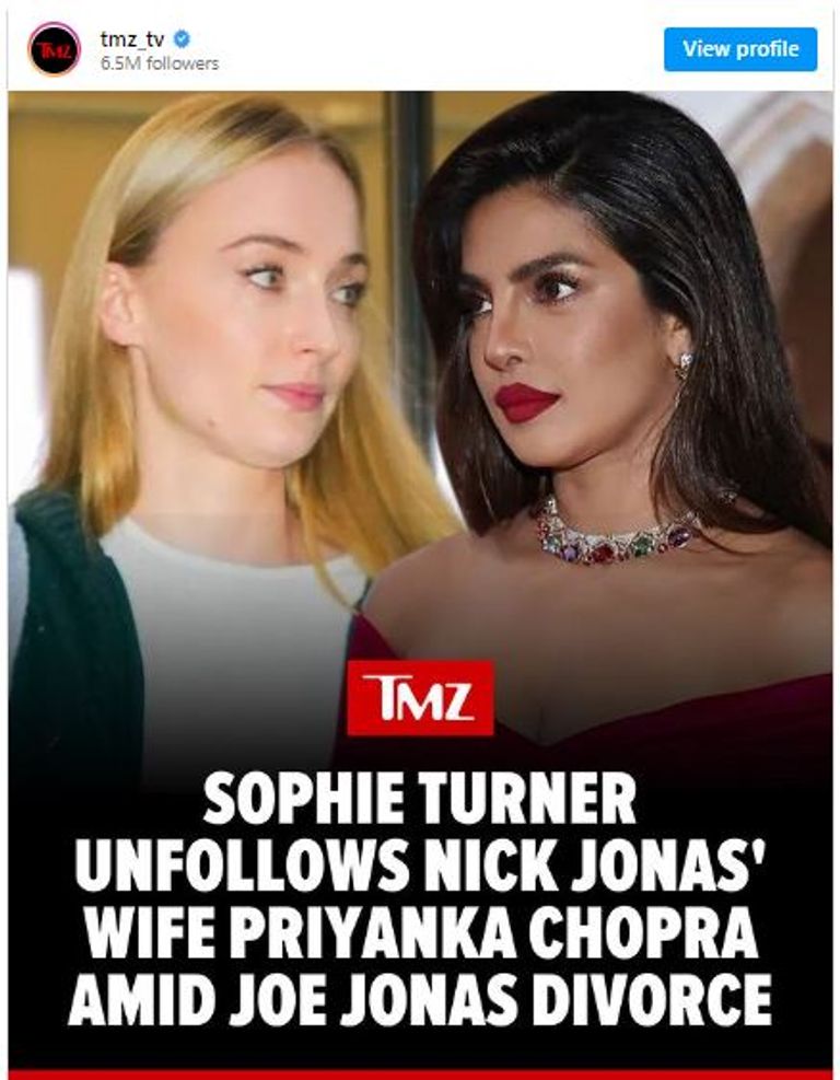 صوفي تيرنر وبريانكا شوبرا