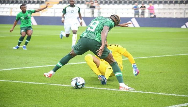 فيكتور أوسيمين من مباراة السعودية ونيجيريا