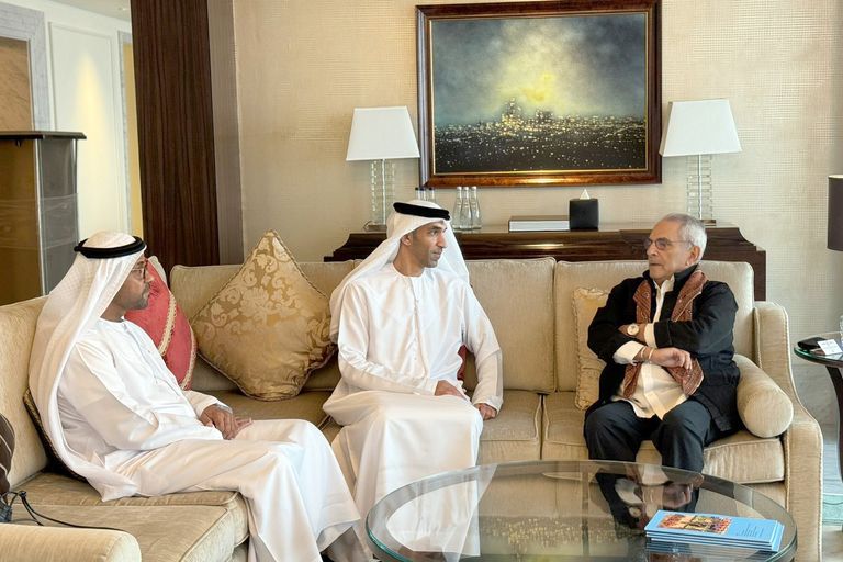 ثاني الزيودي يلتقي وزراء ومسؤولين على هامش فعاليات منتدى الاستثمار العالمي