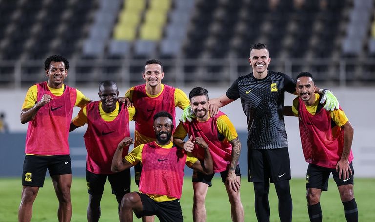 فريق الاتحاد يستعد لمباراة التعاون في الدوري السعودي