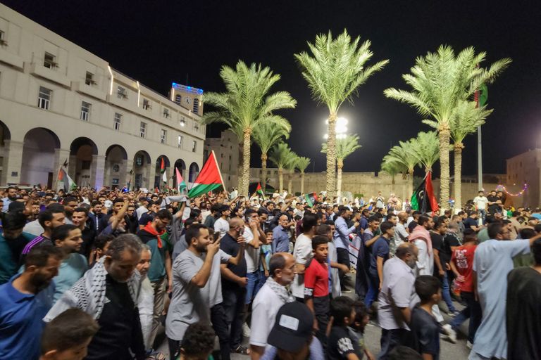 جثث بعض قتلى قصف مستشفى المعمداني بغزة