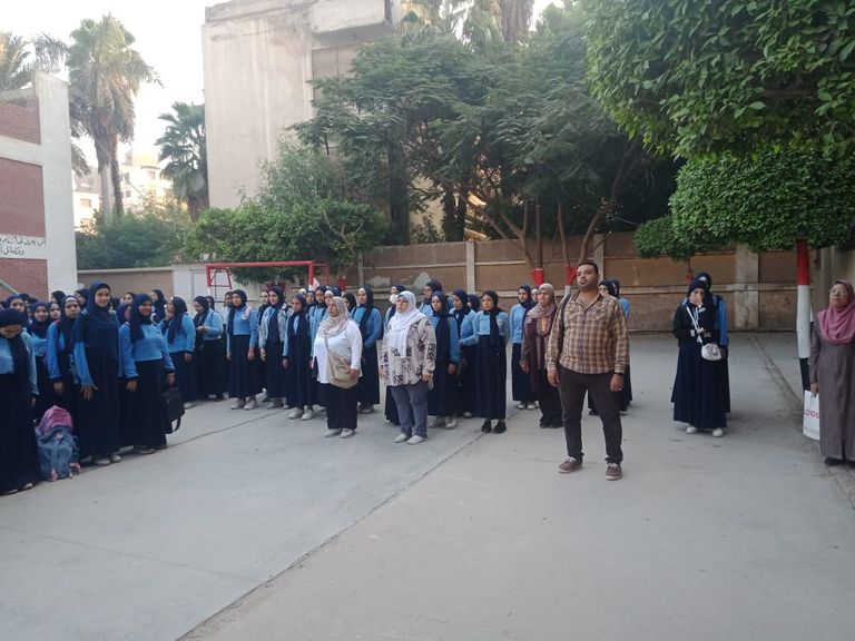 طلاب مدرسة مصرية يتضامنون مع ضحايا غزة